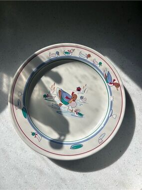 Vintage Epoch Little Duckling 2 Bowls and 2 Plates (Children’s)